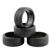 4 Pcs RC Drift Tires Racing Speed Hard Tyre for 1:10 On-Road Car (Black) Tire-002-a