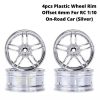 30fc4c2cc9ae4d6f634d6ebe606fcfe2.jpeg 4pcs Plastic Wheel Rim Offset 6mm For RC 1:10 On-Road Car (Silver) HUB-010-e