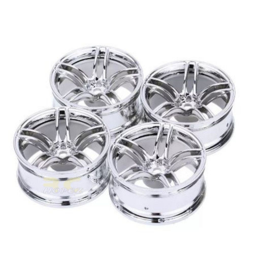 36623e94671c4140aa92ab6dd78b231f.jpeg 4pcs Plastic Wheel Rim Offset 6mm For RC 1:10 On-Road Car (Silver) HUB-010-e