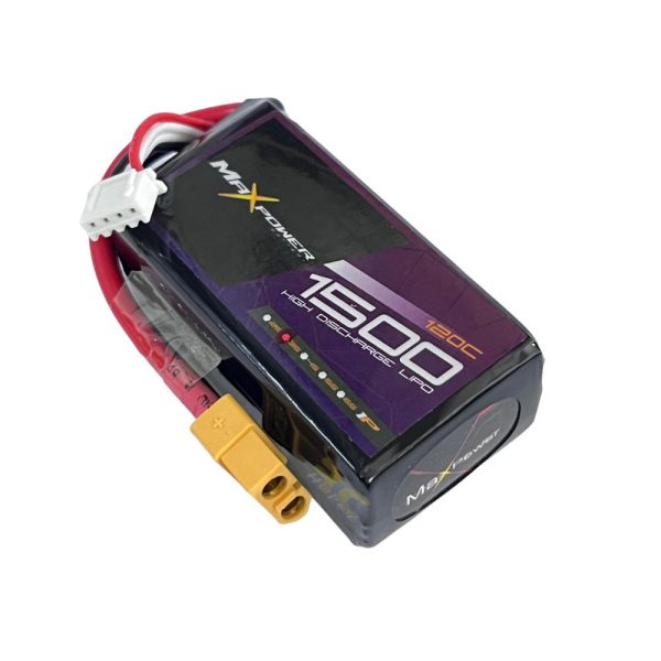 Maxpower Graphene Lipo 11.1V 1500mAh 120C 3S Lipo Battery with XT60 Plug MP1512-3G