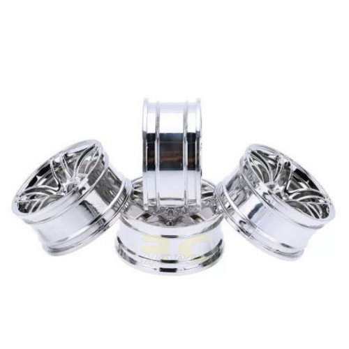 4187cee66597d9529c71efafd6896c64.jpeg 4pcs Plastic Wheel Rim Offset 6mm For RC 1:10 On-Road Car (Silver) HUB-010-e