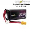 47605d25494221315060e60be3d79909.jpeg Maxpower Graphene Lipo 14.8V 1500mAh 120C 4S Lipo Battery with XT60 Plug MP1512-4G