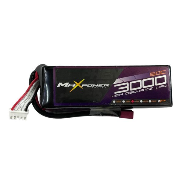 4b00e0196e1ba9ffbc3fa919d4efcede.jpeg Maxpower Graphene Lipo 14.8V 3000mAh 35C 4S Lipo Battery with Dean Plug MP3035-4G
