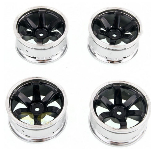 5041ee0deb9d545a958c0c9e17779c06.jpeg 4 Pcs Plastic Wheel Rim Offset 6mm For RC 1:10 On-Road Car (Black) Hub-019-d