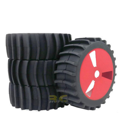 5d4e9770bf206b3f117d6f750b2098cb.jpeg 4PCS Tires & Wheel Rim For HSP 1: 8 Off-Road Buggy RC Car 17mm Hub GF-18947