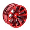4pcs Plastic Wheel Rim Offset 6mm For RC 1:10 On-Road Car (Red) HUB-010-b