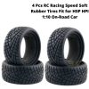 722b15497c3a3b4d76cc20e7c4381f4d.jpeg 4 Pcs RC Racing Speed Soft Rubber Tires Fit for HSP HPI 1:10 On-Road Car Tire-005-a