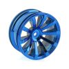 4pcs Plastic Wheel Rim Offset 6mm For RC 1:10 On-Road Car (Blue) HUB-010-c