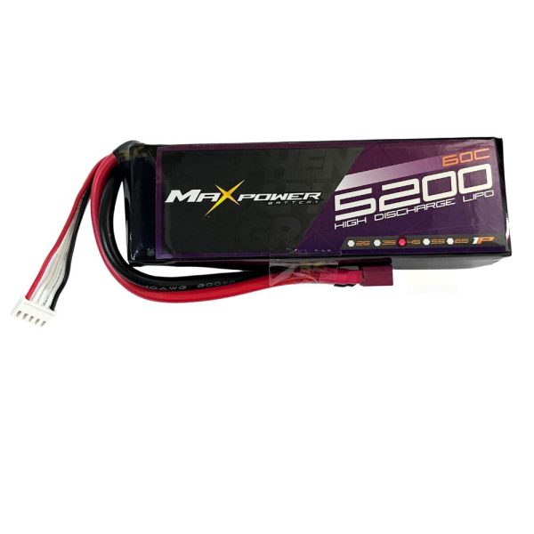 889ace5be25509d8bb9a8f707596771e.jpeg Maxpower Graphene Lipo 14.8V 5200mAh 60C 4S Lipo Battery with Dean Plug MP5260-4G