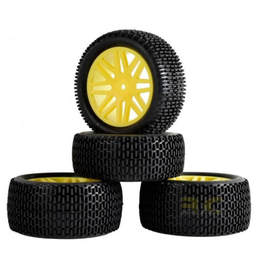 939abe90f333af7cbfdbe54723229bf1.jpeg 4PCS Tires & Wheel Rim For HSP 1:10 Buggy RC Car 12mm Hub GF-66044