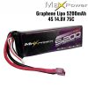 Maxpower Graphene Lipo 14.8V 5200mAh 75C 4S Lipo Battery with Dean Plug MP5275-4GN