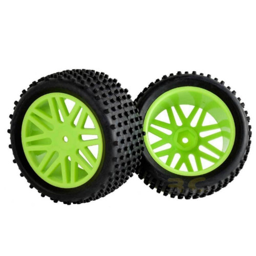 4PCS Tires & Wheel Rim For HSP 1:10 Buggy RC Car 12mm Hub GF-66063
