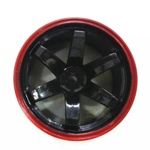 ce944e43e2bb4580b87f36443d219fc9.jpeg 4 Pcs Plastic Wheel Rim Offset 6mm For RC 1:10 On-Road Car (Red Black) Hub-018-a