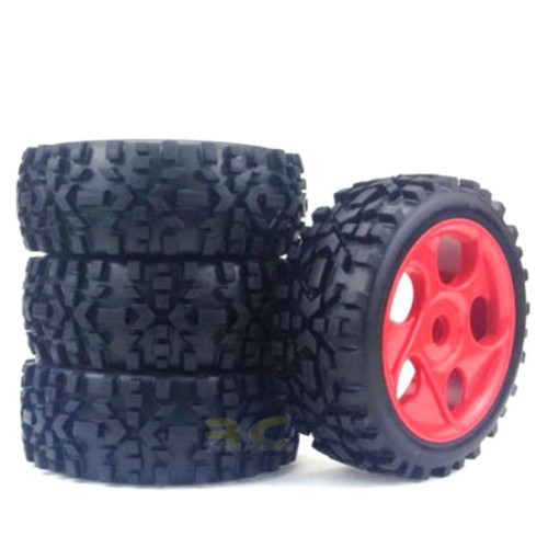 dcd0b75d6a926574fca665ea58a53c14.jpeg 4PCS Tires & Wheel Rim For HSP 1: 8 Off-Road Buggy RC Car 17mm Hub GF-18966
