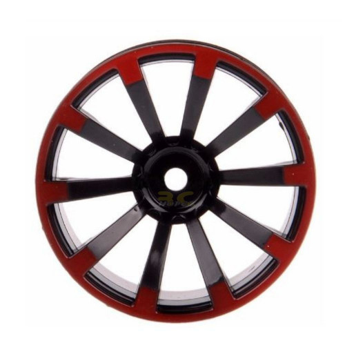 e04a4bf1bfa43a2e152a6080ac4e2e67.jpeg 4pcs Plastic Wheel Rim Offset 6mm For RC 1:10 On-Road Car (Red Black) HUB-017-a