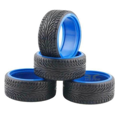 e5f6a8d1e301ec439f9f2fe8e8c952a3.jpeg 4 Pcs RC Drift Tires Racing Speed Hard Tyre for 1:10 On-Road Car (Blue) Tire-003-c