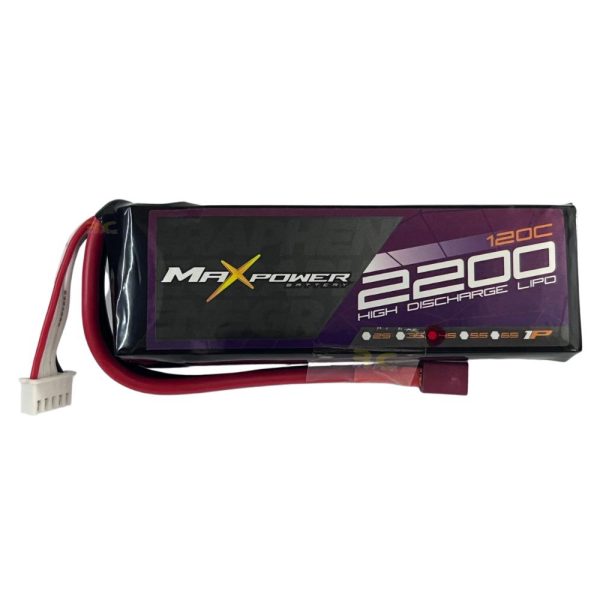 e684f673eeb50329a57087023e9f56c9.jpeg Maxpower Graphene Lipo 14.8V 2200mAh 120C 4S Lipo Battery with Dean Plug MP2120-4G