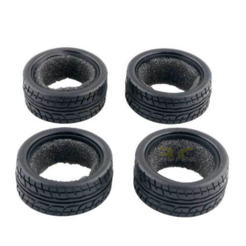 4 Pcs RC Racing Speed Soft Rubber Tires Fit for HSP HPI 1:10 On-Road Car Tire-005-c