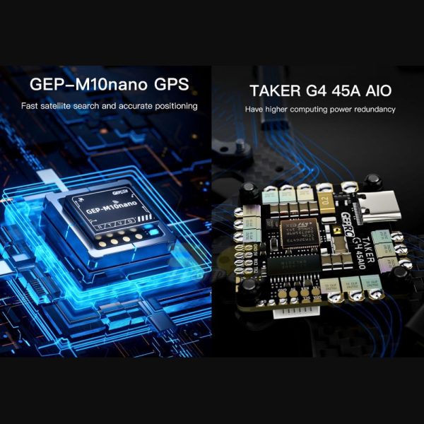 GEPRC Tern-LR40 HD w/DJI O3 Air Unit With GPS Long Range 4Inch 4S FPV Drone GEP-LR40HD