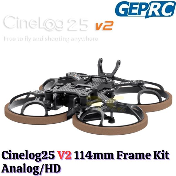 1c92428cebd85ad6521c7ea9436e0bd4.jpeg GEPRC Cinelog25 V2 Frame Kit GEP-CL25 V2 114mm 2.5Inch Compatible Analog/HD GEP-CL25 V2