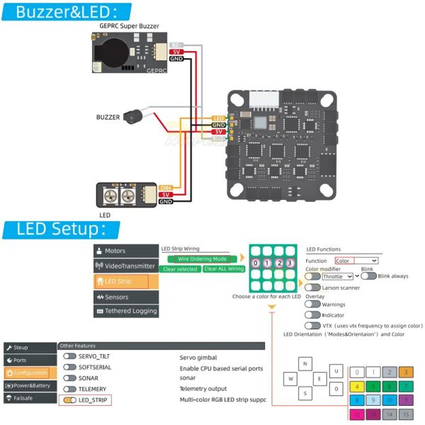 GEPRC TAKER G4 35A AIO 2-4S G4 FC 35A 4in1 ESC 25.5-26.5mm for Cinelog25 V2 FPV Racing Drone GEP-G4-35