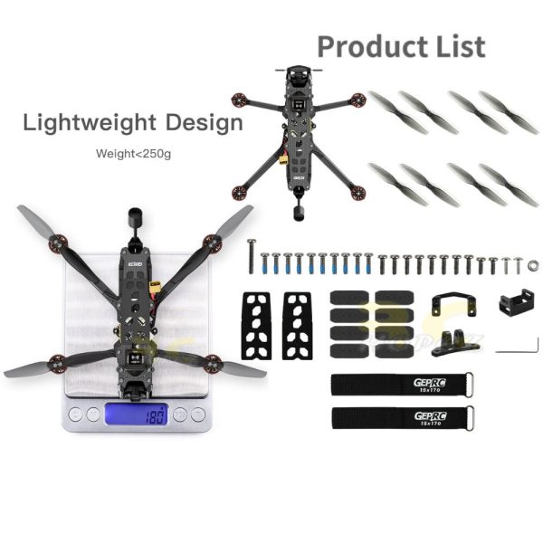GEPRC Tern-LR40 HD w/DJI O3 Air Unit With GPS Long Range 4Inch 4S FPV Drone GEP-LR40HD