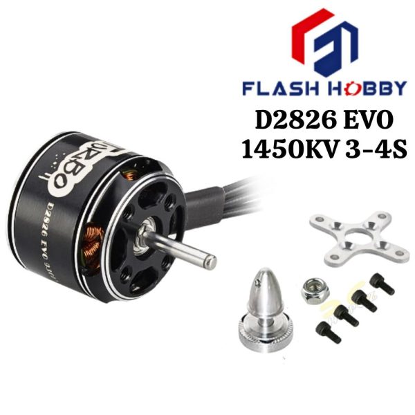 7b8e4aa87743cd88766b3e073058c3e5.jpeg Flash Hobby D2826EVO 1450KV 3-4S Brushless Motor D2826-14