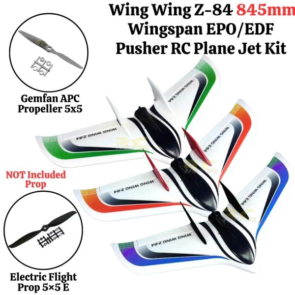 Pusher RC Plane Jet Kit Zeta Wing Wing Z-84 845mm Wingspan EPO/EDF ZT004