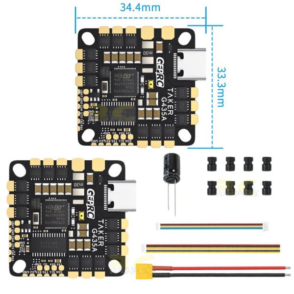 GEPRC TAKER G4 35A AIO 2-4S G4 FC 35A 4in1 ESC 25.5-26.5mm for Cinelog25 V2 FPV Racing Drone GEP-G4-35