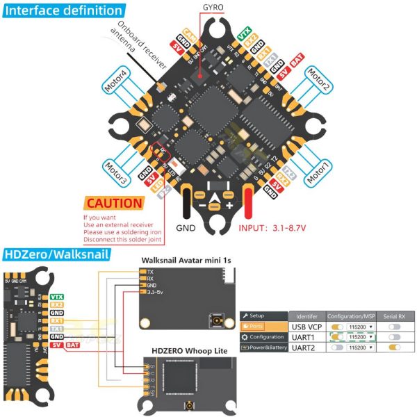 ceafff2af2fd73ddb6335a2830d4469b.jpeg GEPRC TAKER F411-12A-E AIO 1-2S F411 FC 12A 4in1 ESC (25.5×25.5mm) for Darkstar20 FPV Racing Drone GEP-F411-12E