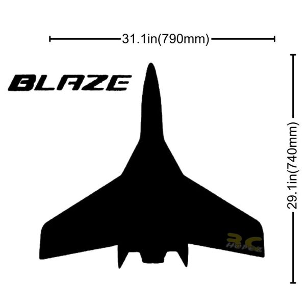 Pusher RC Plane Jet  Kit Zeta Ultra-Z Blaze 790mm Wingspan EPO ZT002