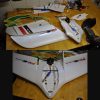 Pusher RC Plane Jet Kit Zeta FX-61 Phantom 1550mm FPV Flying Wing EPO Wingspan ZT005