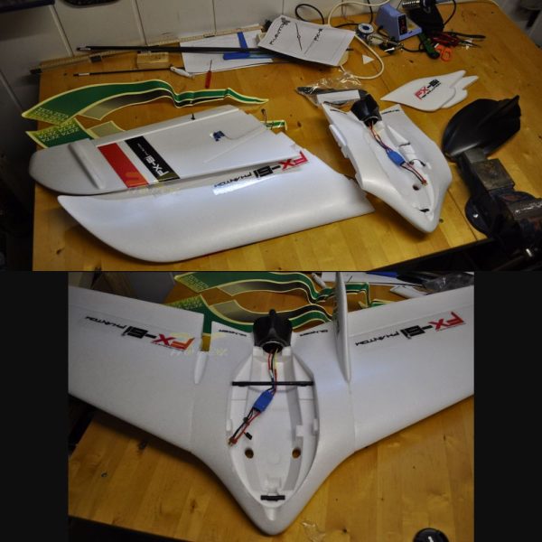 Pusher RC Plane Jet Kit Zeta FX-61 Phantom 1550mm FPV Flying Wing EPO Wingspan ZT005