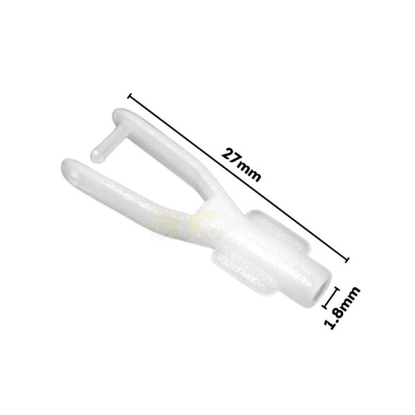 Nylon Clevis 1.8mm x 27mm for RC Fixed Wing Airplane (5Pcs/Pack) 8611