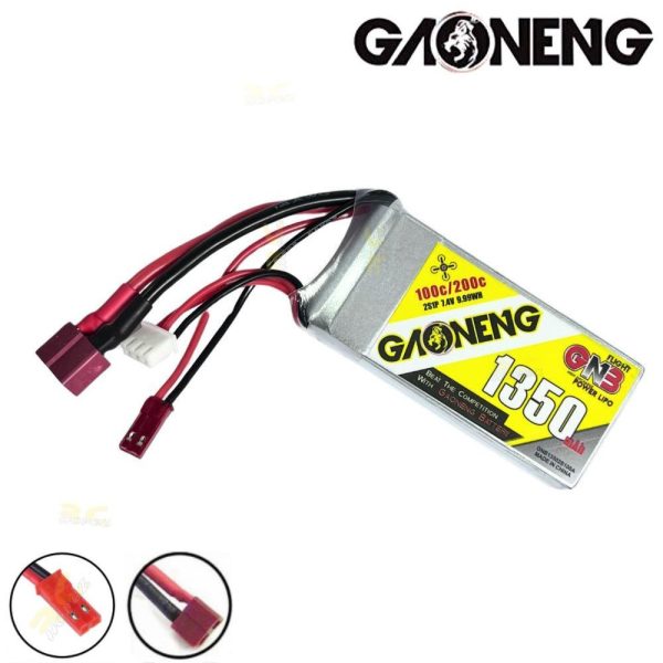 02553bf199683a6823ed4c29e18b30c5.jpeg Gaoneng GNB 7.4v 1350mah 100c 2s Lipo Battery with JST/Dean Plug (2020 series) GNB1350/100-2S