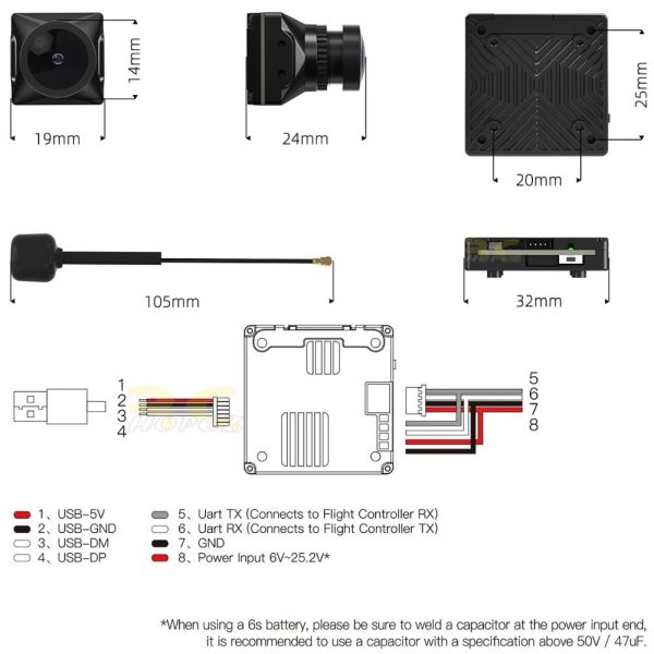 9ae1f74132e62b64269b26929881f6a1.jpeg Caddx Walksnail Avatar HD Pro Camera / VTX V2 (Dual Antennas Version) Kit 32G with Gyroflow WN-Avatar Pro-DUAL