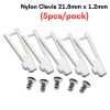 Nylon Clevis 21.5mm x 1.2mm for RC Fixed Wing Airplane (5Pcs/Pack) FP0215-A