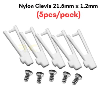 Nylon Clevis 21.5mm x 1.2mm for RC Fixed Wing Airplane (5Pcs/Pack) FP0215-A