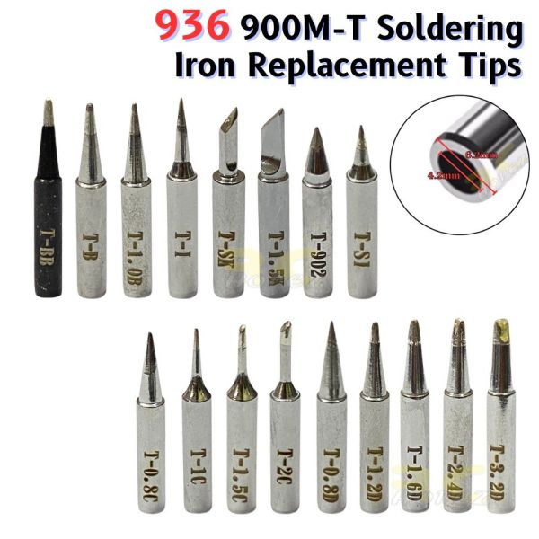 936 900M-T Soldering Gun Rework Station Soldering Iron Replacement Replaceable Connector Tips BG-900M