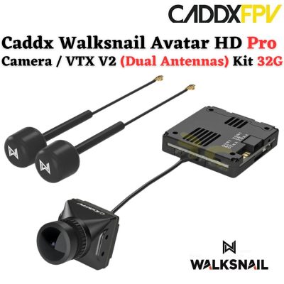 Caddx Walksnail Avatar HD Pro Camera / VTX V2 (Dual Antennas Version) Kit 32G with Gyroflow WN-Avatar Pro-DUAL
