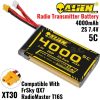 06303fb27ae8ae88154f65d496489eed.jpeg Alienmodel 2S 7.4V 4000mAh 5C Lipo Battery with XT30 Plug Compatible For FrSky QX7 / Radiomaster TX16S AL4000/5-2S