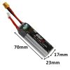 Alienmodel 3S HV 11.4V 650mAh 60C Lipo Battery with XT30 Plug AL650/60-3S