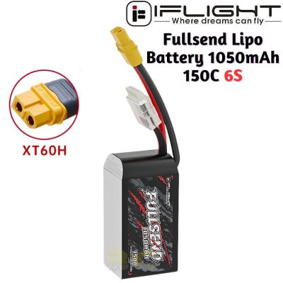 iFlight FULLSEND 1050mAh 150C 6S1P 22.2V Lipo Battery XT60H Plug MX1050/150-6S