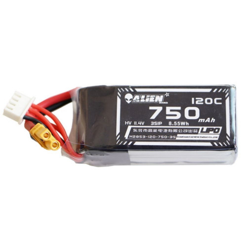 93e5183372bb2e1577ca850879886f25.jpeg Alienmodel 3S HV 11.4V 750mAh 120C Lipo Battery with XT30 Plug AL750/120-3SL