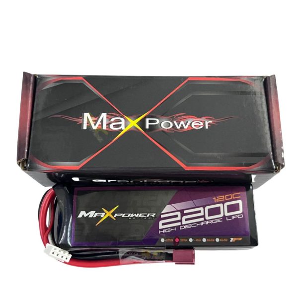 Maxpower Graphene Lipo 2200mAh 3S 11.1V 120C MP2120-3G
