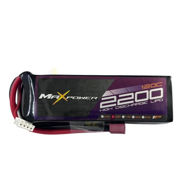 Maxpower Graphene Lipo 2200mAh 3S 11.1V 120C MP2120-3G
