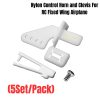Nylon Control Horn and Clevis For RC Fixed Wing Airplane (5Set/Pack) HR1806