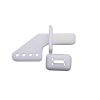 Nylon Control Horn and Clevis For RC Fixed Wing Airplane (5Set/Pack) HR1806