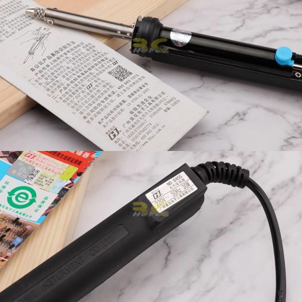 Piso Solder 30W 845 Desoldering Pump Electric Vacuum Desoldering Iron Suction Pump Soldering Repair Removal Tool BG-845