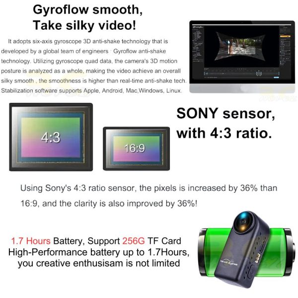 1bd6c938db3966b799e2039bfa9a9bd9-1.jpeg Hawkeye 4K Thumb 2 Action Camera 12MP 4K FOV 170 Degree 34.5g Support Gyroflow WiFi Magnetic Camera for FPV Drone XJ556